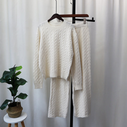 Aroa's™ Women's Cable Knit Sweater Lounge Set