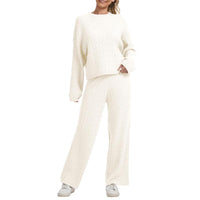 Aroa's™ Women's Cable Knit Sweater Lounge Set