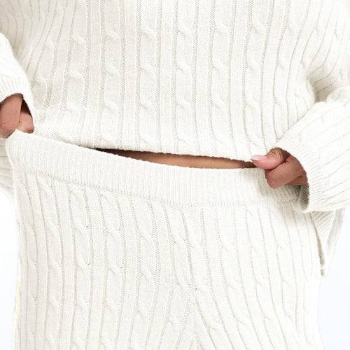 Aroa's™ Women's Cable Knit Sweater Lounge Set
